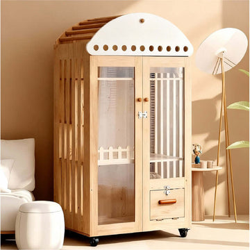Large Wooden Cat Villa House
