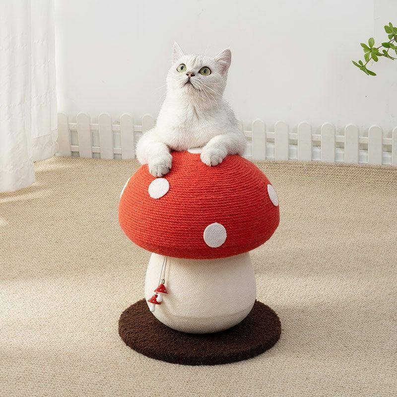 Cute Mushroom Cat Post – Fun Climber & Scratcher