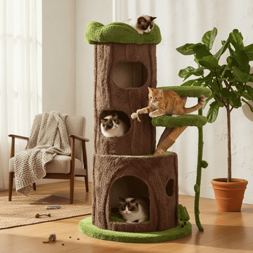 Jungle Cave Large Cat Tree for Big Cats