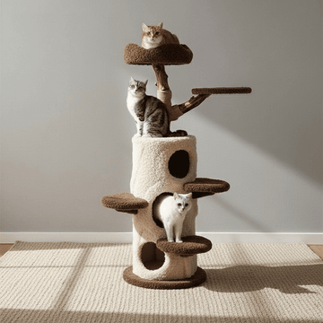 Treehouse Solid Wood Cat Tree
