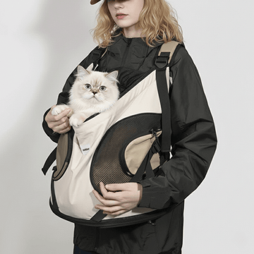 Luxury Cat Carrier Backpack – Breathable Front Pack for Travel & Daily Use