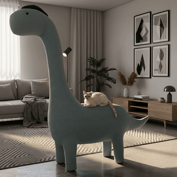 Dinosaur Cat Tree – Large Climbing Tower with Seat for Cats