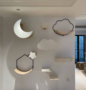 Starry Sky Cat Wall Shelves