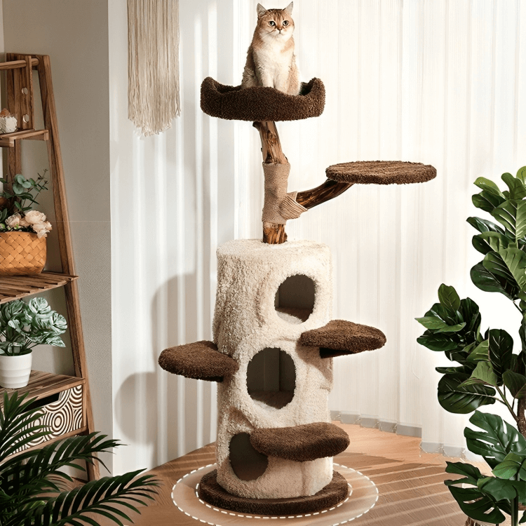Treehouse Solid Wood Cat Tree