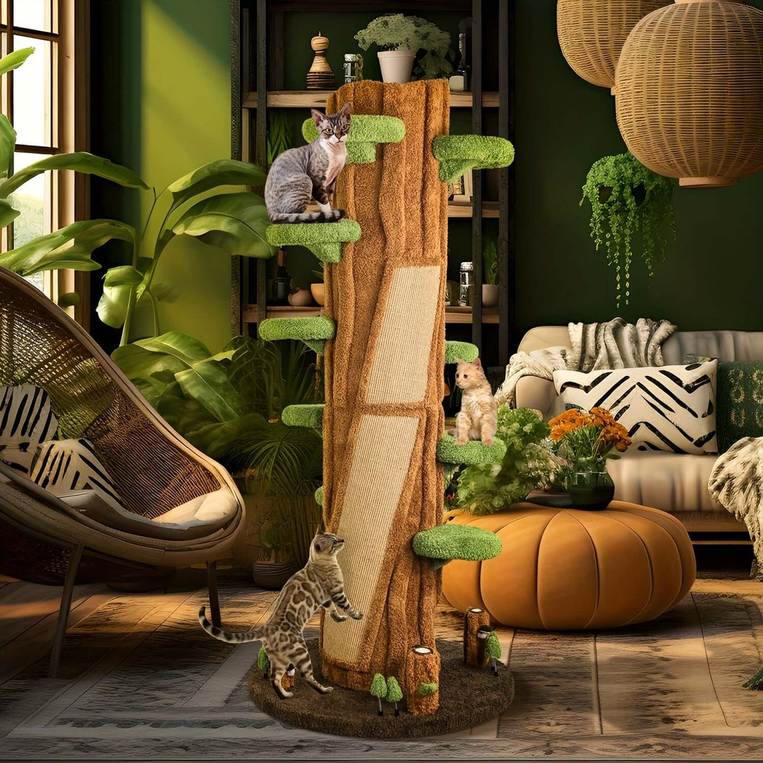 Luxury Cat Tree Looks Like Tree Tall Climbing Frame