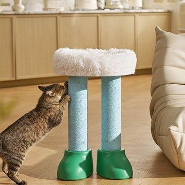 Cat Scratching Climbing Tree with Cozy Rest Platform