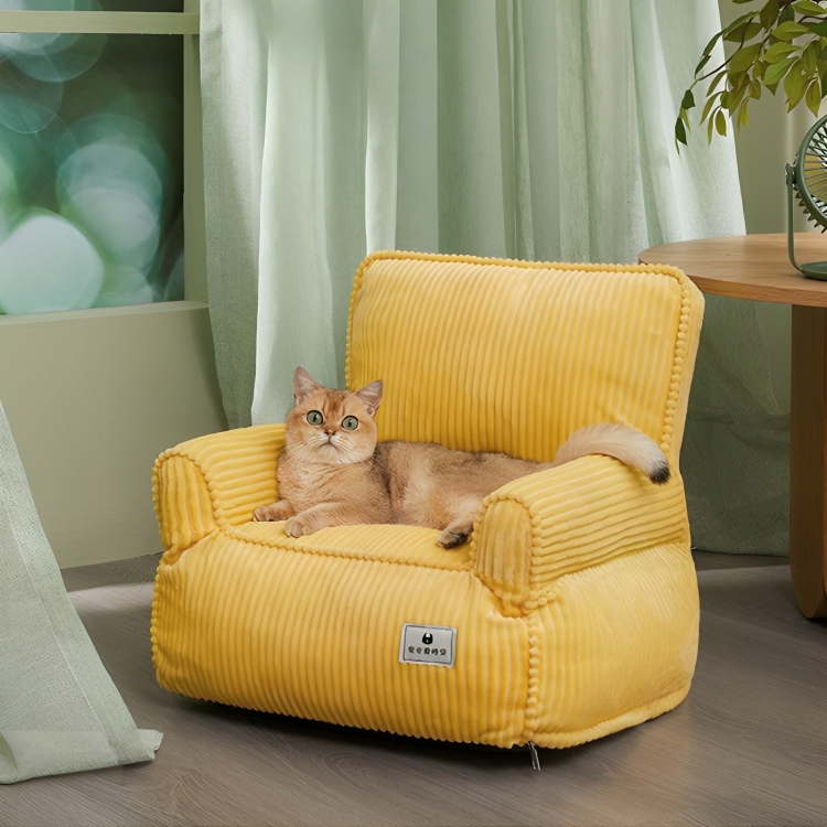 Retro Cat Sofa Bed – Washable & Breathable