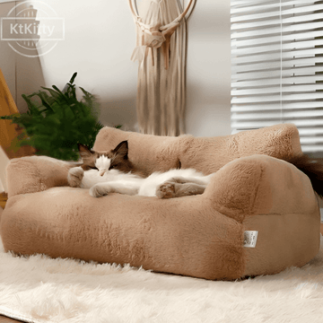 Soft Fluffy Washable Cat Couch